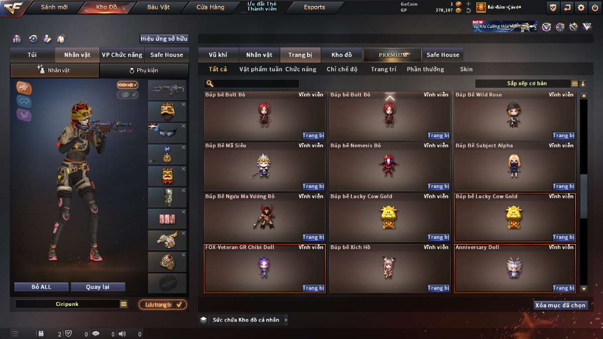 shop acc cf uy tin gia re